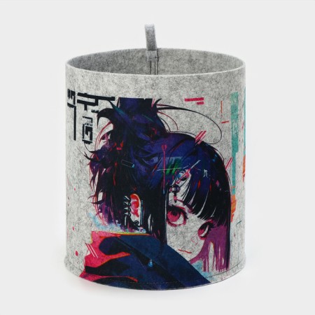 Anime organizer for storage, 24 × 24 × 22 cm, 8 l, gray