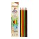 Color pencils 6 colors "School of Creativity", three -sided