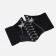 Women's belt, width 12 cm, Velcro, black color