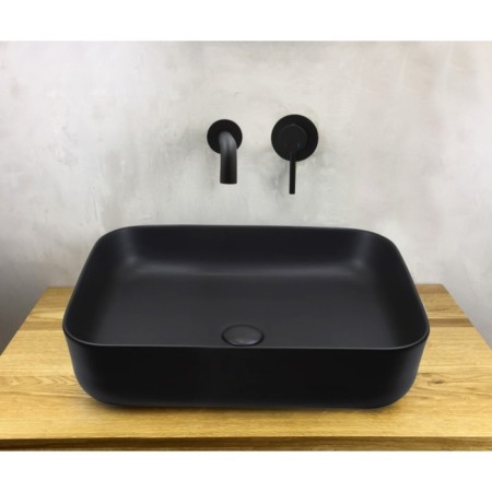 Bronze de Luxe Scandi 14511b shell mixer, built -in, pour 193 mm, black-3