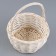 Wicker basket, 19x10/24 cm, white, willow