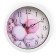 Wall clock, series: kitchen, "dessert", smooth move, D-20 cm, white
