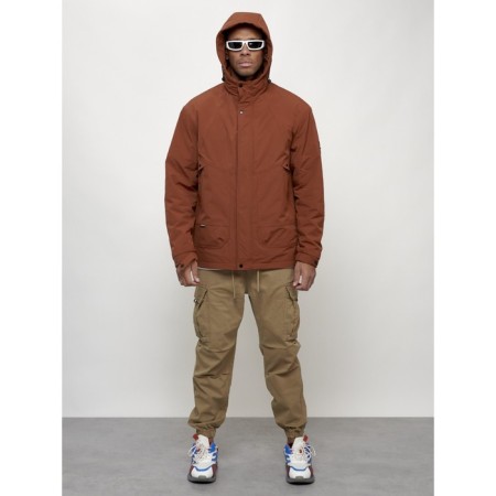 Male spring jacket, size 58, brown color-14