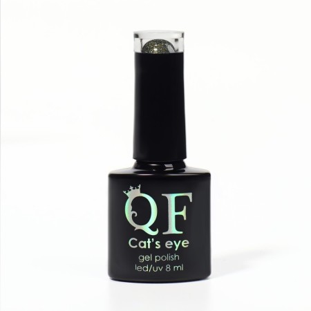 Gel nail polish, “cat`s eye”, 3 phase, 8ml, LED/UV, chameleon/green color (09)-7