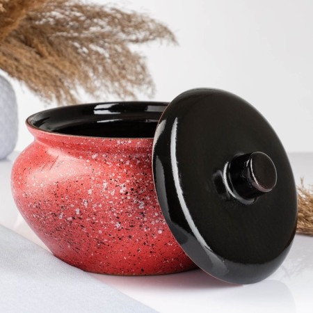 Жаровня 3л, без ручек, яшма-1