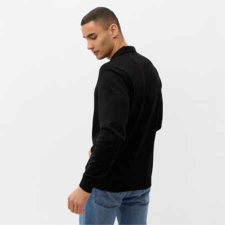 Jumper Polo Men's Minaku: Knitwear Collection Black Black, Rr. 46-3
