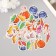Stickers for creativity "New Year toys" embossing gold set 48 pcs 9x7x0.8 cm