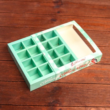 Packaging for sweets 16 pcs “Snegier in Rowan”, 17.7 x 17.7 x 3.8 cm-4
