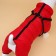 Kombinson for dogs with a slope "Moden", size 16 (DS 36, OG 46, Osh 35 cm), red
