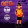 Pumpkin carnival costume, vest, black-orange hat, height 98-110