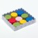 Box for cookies with PVC "Happy New Year" bilateral, 15 x 15 x 3 cm
