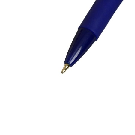 Automatic ball handle 0.7 mm, blue rod, blue case, with a rubber holder-1