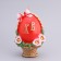 Figure candle large "Easter egg in a basket", 9.5x14.5 cm, 220 gr