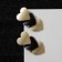 Earrings Metal "Trend" hearts, black-gold color