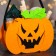 Decorative basket "Pumpkin for Halloween", 6x15.5x19 cm