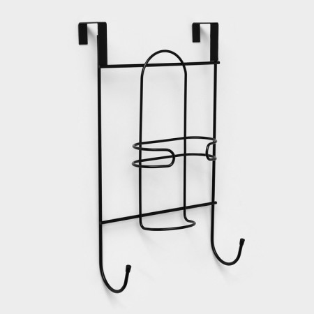 The holder is distorted for ironing board and iron, 25 × 14.5 × 40.5 cm, black color