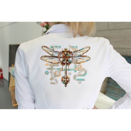 Set for embroidery "Dragonfly" 17 × 20 cm-3