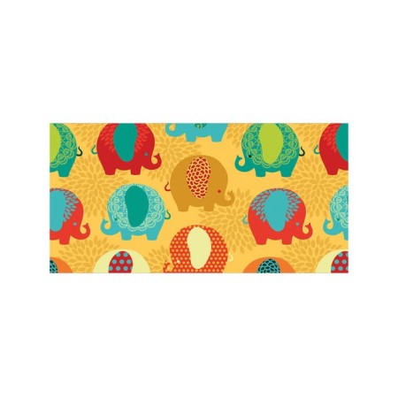 Bright elephants storage basket, size 35x50 cm-1