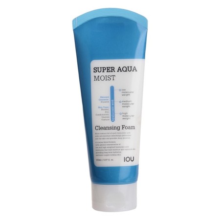The face foam moisturizes with hyaluronic acid IOU Super Aqua, 150 ml