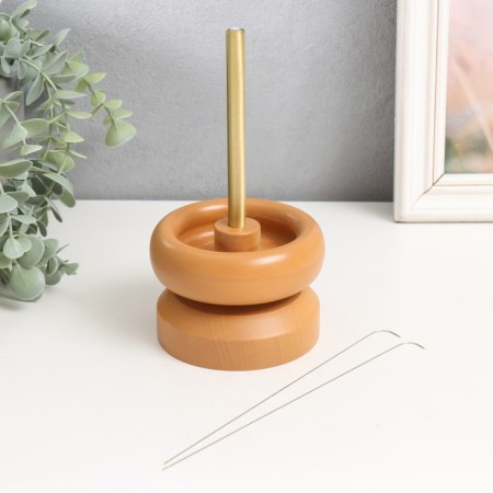 Spinner for stringing beads wood d = 9.5 cm