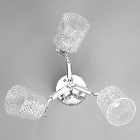 Ceiling chandelier "Amis" E27 3x40W chrome 47x47x22cm-3