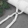 The straps of textile, cross -shaped, 1 cm, white color