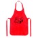 Apron for creativity "Racing Machine", the color is red, 42 × 63 cm