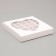 Confectionery box for sweets 25 pcs "Heart", white, 22 x 22 x 3.5 cm