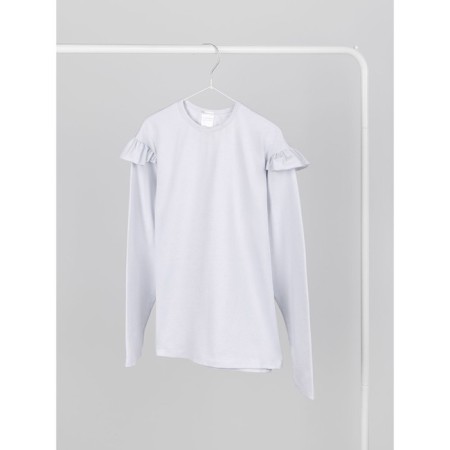 Longsliv children's Amarobaby Ruffle, height 128 cm, white color-11
