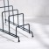 Cover stand for 5 objects of the share, 28.5 × 12.5 × 16.5 cm, black color