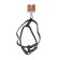 Leather slide "Walking", 1.5 cm, Osh35-50 cm, og 60-68 cm, black
