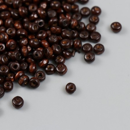 Beads for creativity tree "dark brown" d = 0.4 cm set 20 g