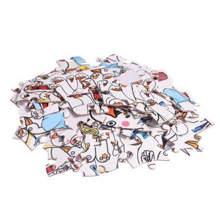 Puzzle in the thermal engine "Gusemania", 80 parts, 350 ml-6