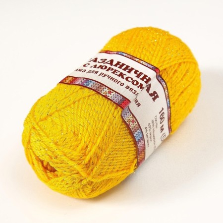 Yarn "Festive" 48% Kashmilon, 48% acrylic, 4% metered 160m/50g (104 yellow)-4
