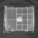 Organizer for needlework, with removable cells, 14 departments, 21 × 17 × 4 cm, transparent color