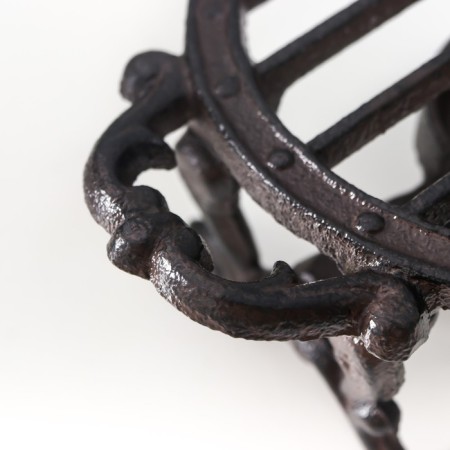 Stand for a heating candle for 1 candle of cast iron "strips" with handles 7x18x13 cm-4