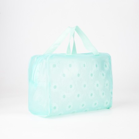 Lightning cosmetic bag, green color