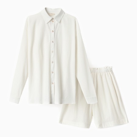 Women's costume (shirt, shorts) minku white color, rn 48-6