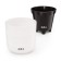 Kashpo for flowers with an insert "Linel", 4.5 l, d = 19 cm, h = 19 cm, white color