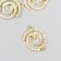 Decor for creativity metal, rhinestones "Infinity" gold 2.2x1.6 cm