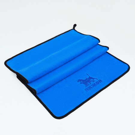 An animal towel is supervating, large, 50 x 100 cm, blue-6