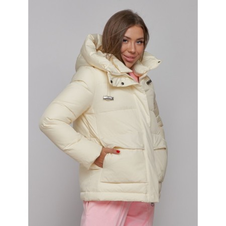 Winter jacket, size 42, light yellow color-15