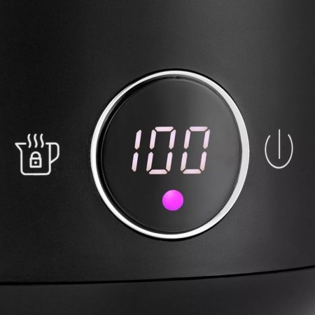 Electric kettle KitFort KT-6196-1, Metal, 1.5 L, 2200 W, Black-1