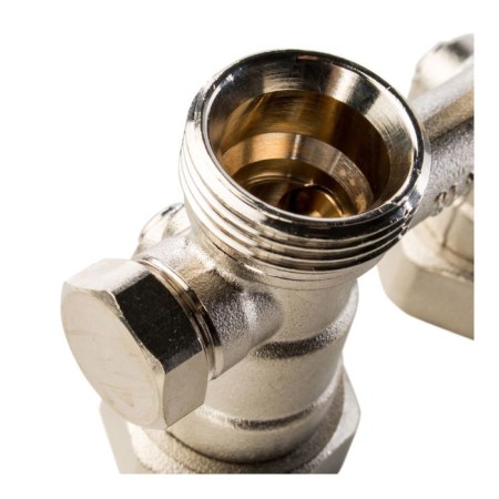 Lower connection of the radiator Stout SVH-0001-000020, 3/4 ", a single-pipe system, straight-3