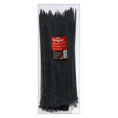 Nylon clamp for screed, tundra, 4.8x300 mm, black, 100 pcs-4