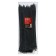 Nylon clamp for screed, tundra, 4.8x300 mm, black, 100 pcs