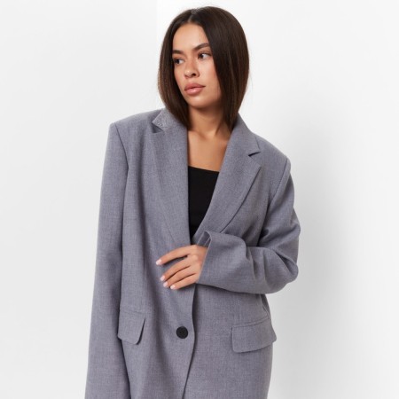 Women's jacket with a cut on the back of MIST size L-XL, color gray-4