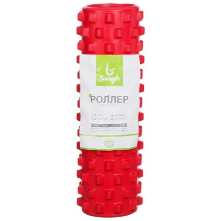 Massage roller SANGH, 45x15, red color-4