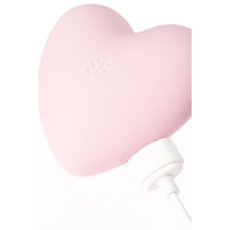 Vacuum-wave contactless stimulator of the Satiffyer Cutie Heart, silicone, pink color-3