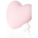 Vacuum-wave contactless stimulator of the Satiffyer Cutie Heart, silicone, pink color